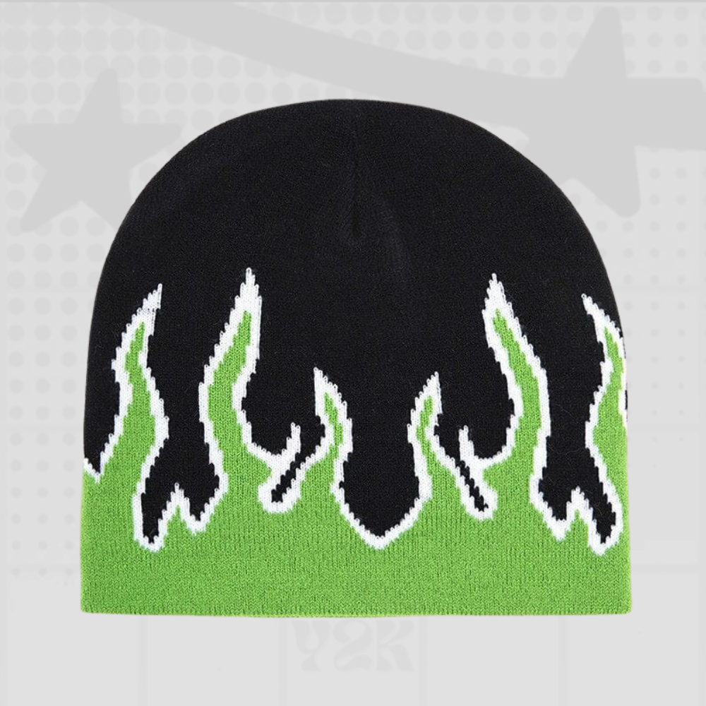 Y2K Flame Beanie