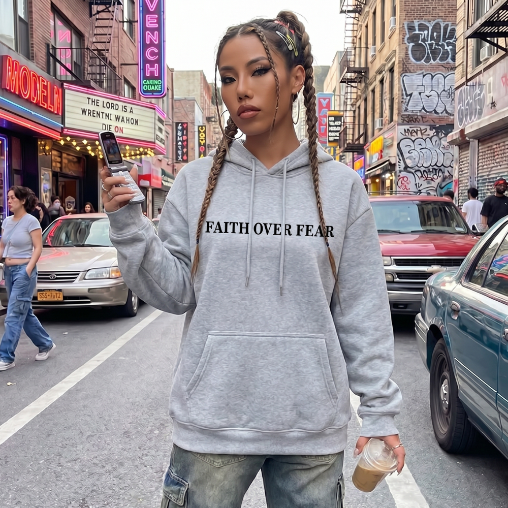 Y2K Faith Graphic Hoodie