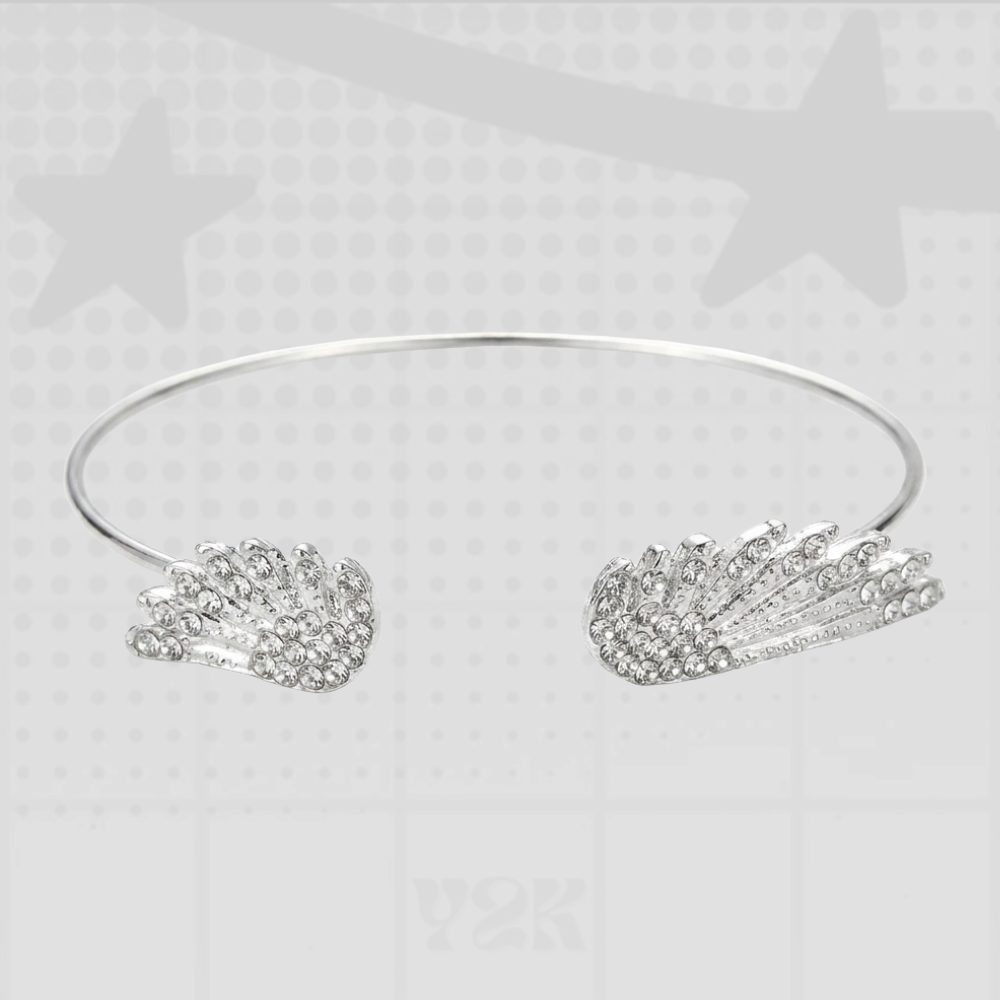 Y2K Rhinestone Cuff Bracelet