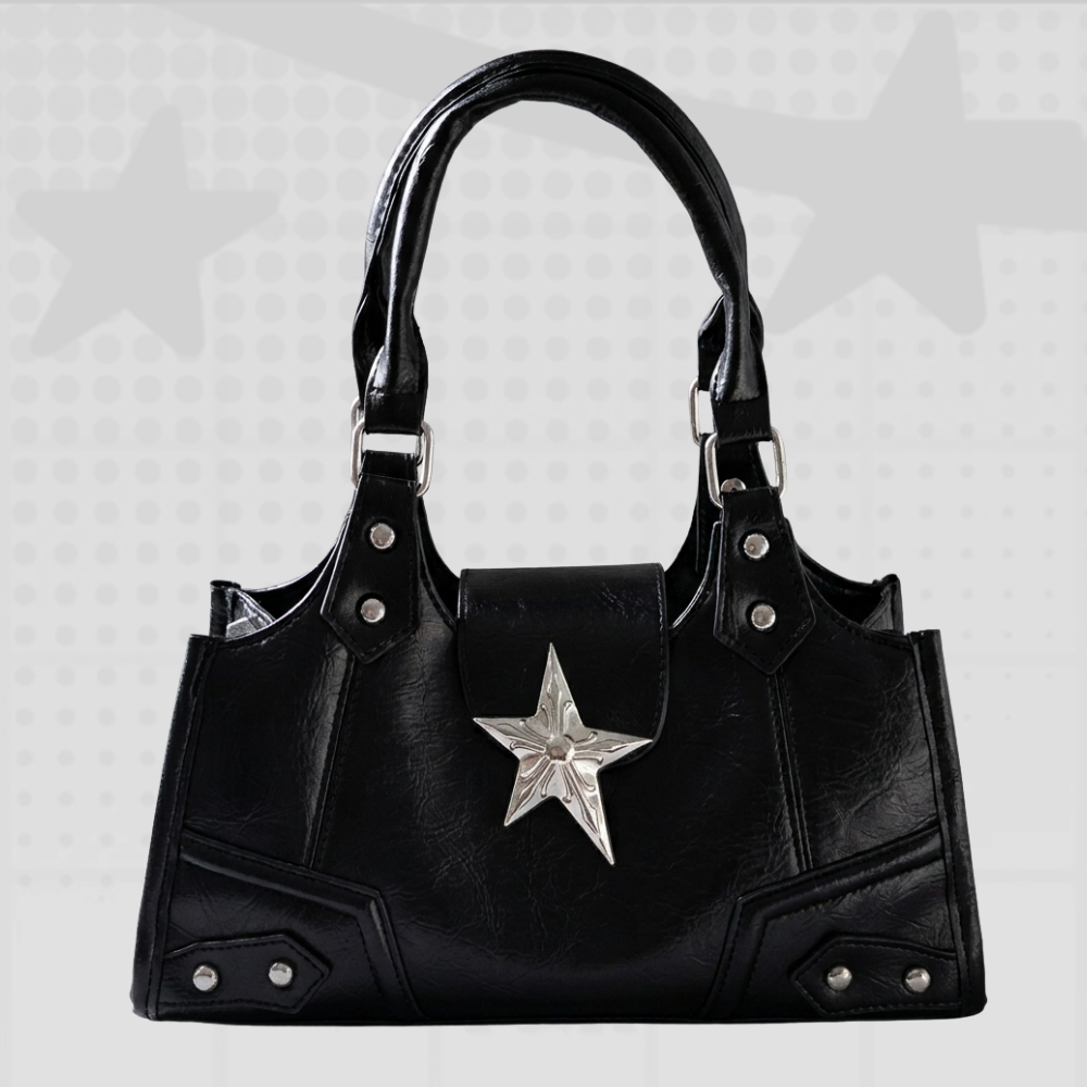 Y2K Gothic Star Shoulder Bag