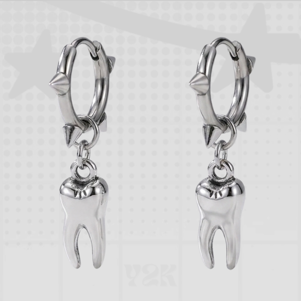 Gothic Tooth Stud Earrings