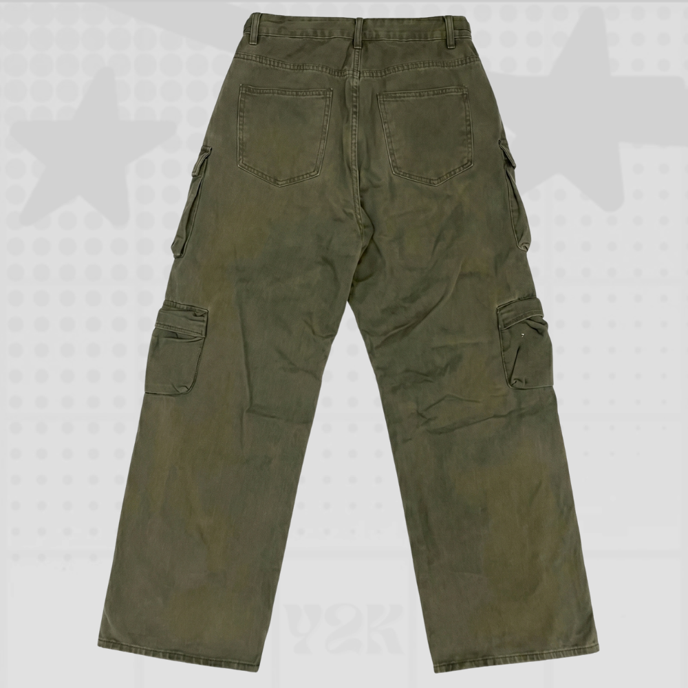 Green Y2K Cargo Pants