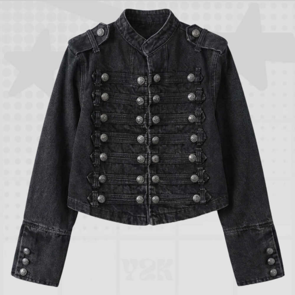 Y2K Black Denim Jacket
