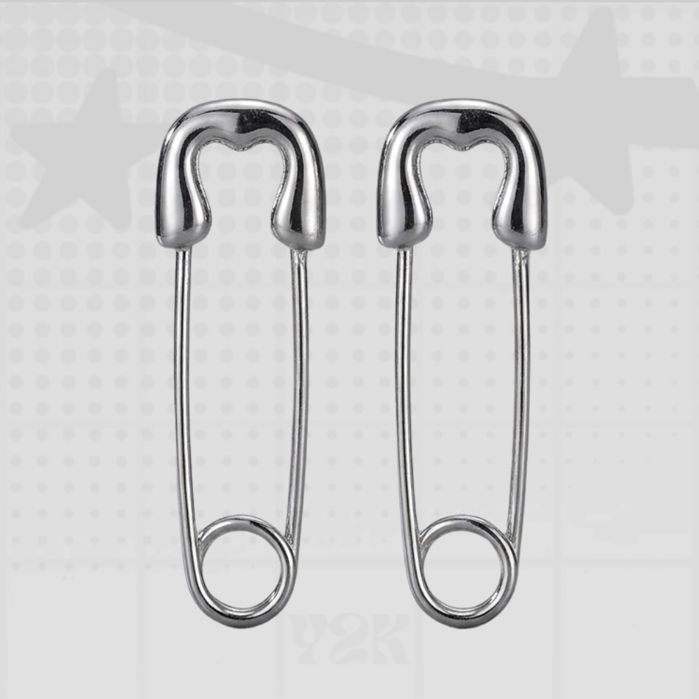 Y2K Safety Pin Earrings