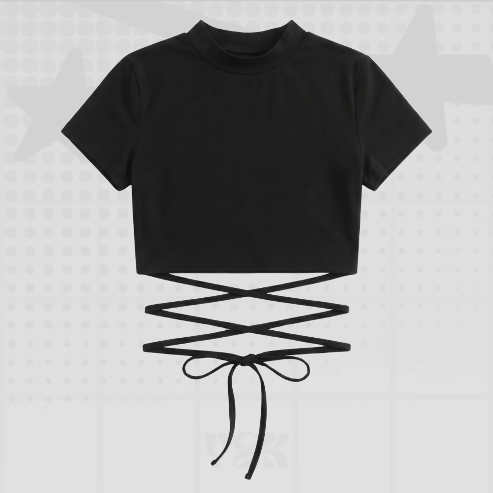 Streetwear Black Crop Top