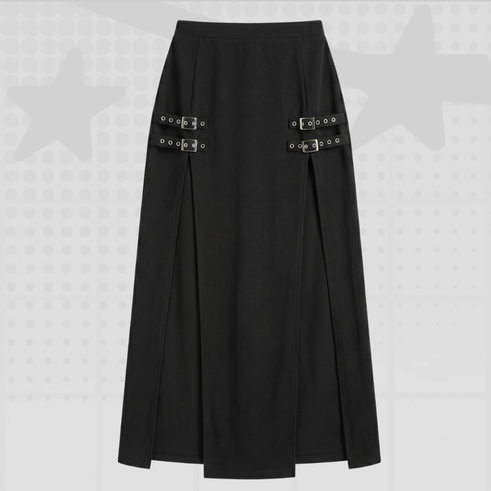Gothic Y2K Slit Skirt