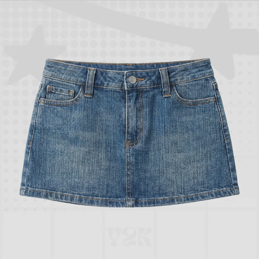 Straigth Cut Streetwear Y2K Skirt