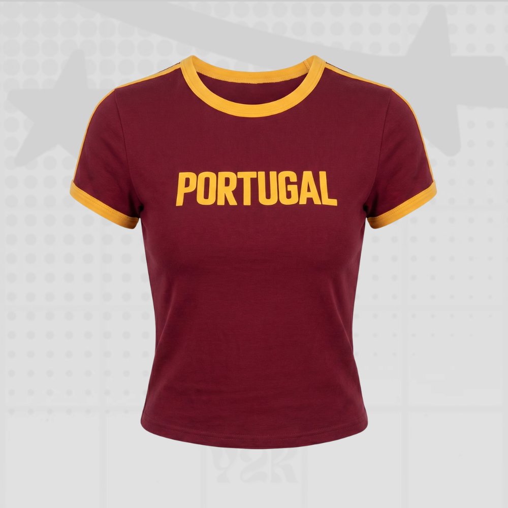 Portugal Y2K Streetwear Crop Top