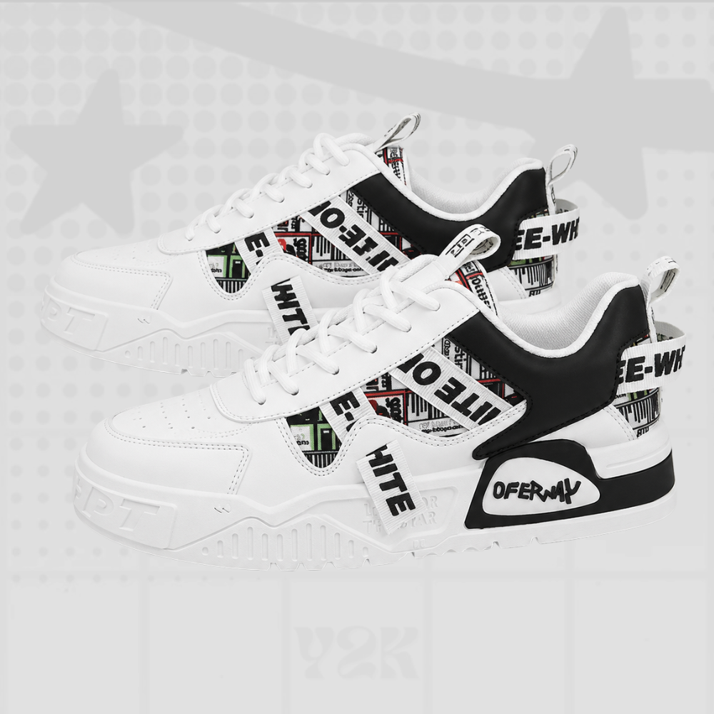Y2K Fashion Leather Sneakers