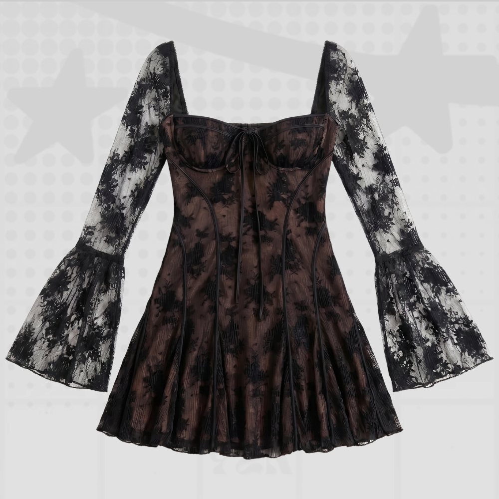 Y2K Lace Corset Mini Dress
