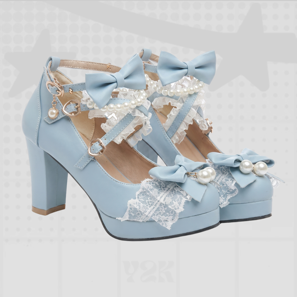 Lace Mary Jane Y2K Pumps