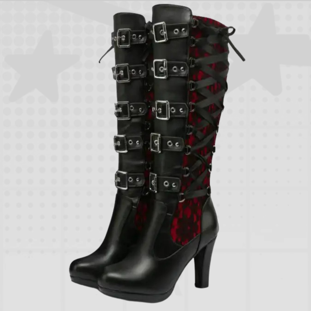 Multi-belt Buckle Y2K Boots
