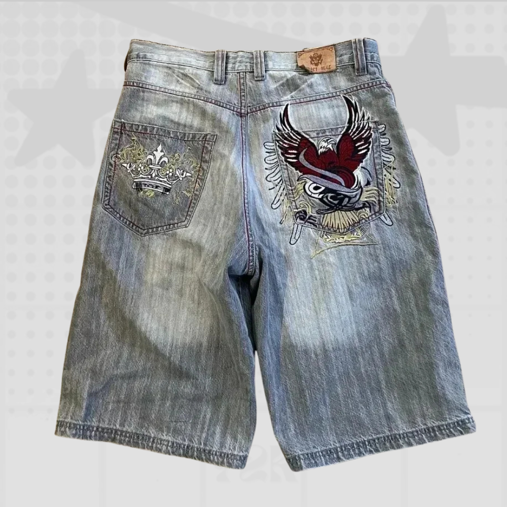 Y2K Eagle Denim Jorts