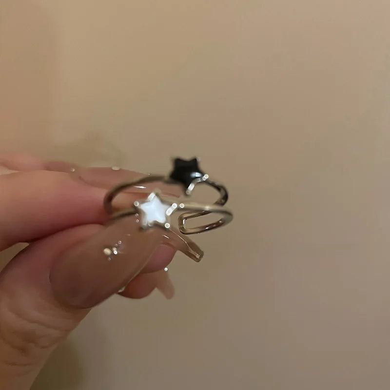 Double Star Y2K Ring