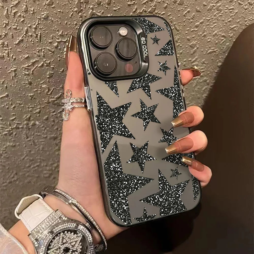 Y2K Star Glitter Phone Case