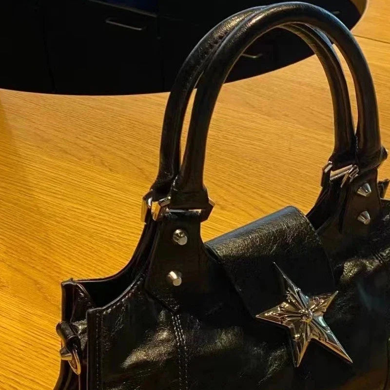 Y2K Gothic Star Shoulder Bag