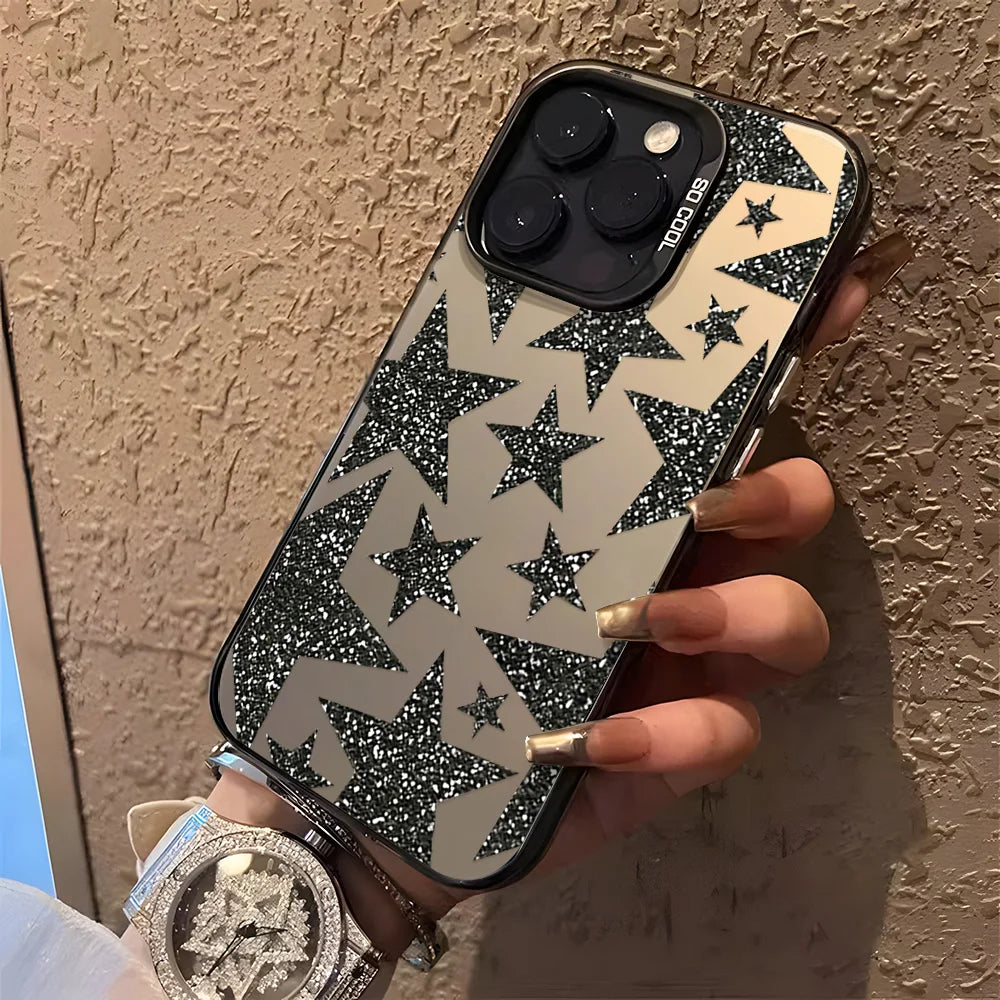 Y2K Star Glitter Phone Case