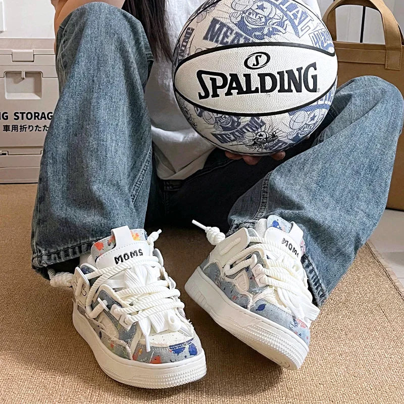 Y2K Chunky Patchwork Sneakers