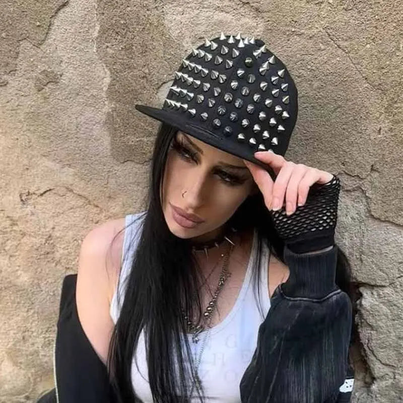 Y2K Studded Snapback Cap
