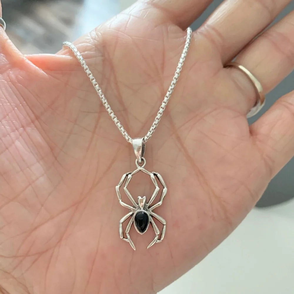 Spider Pendant Y2K Necklace