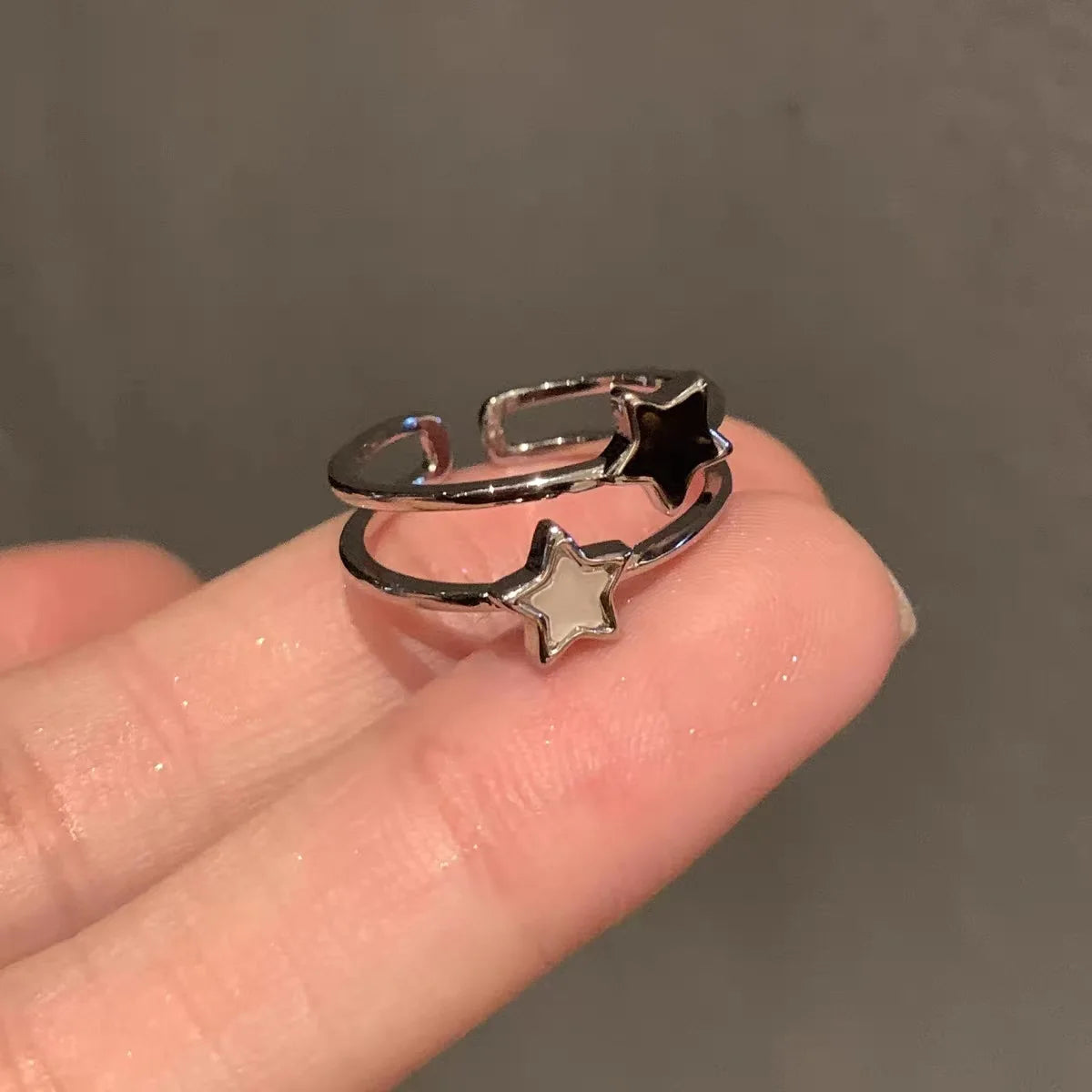 Double Star Y2K Ring
