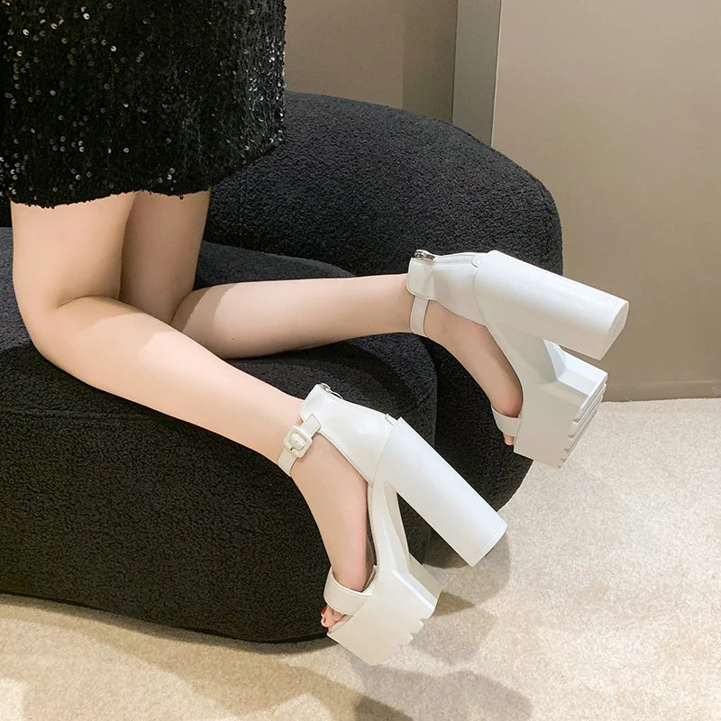 Y2K High Chunky Heels