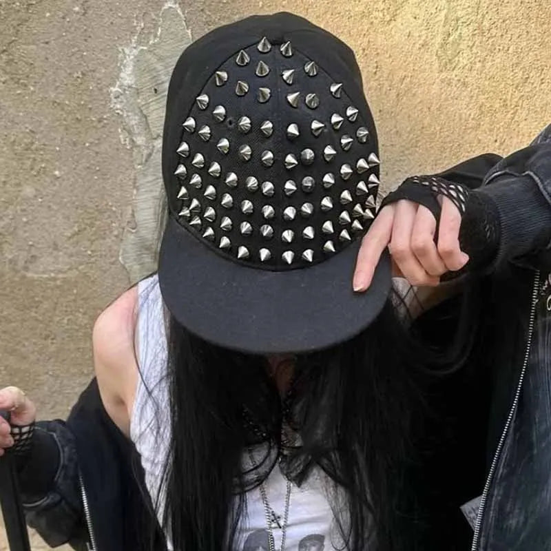 Y2K Studded Snapback Cap