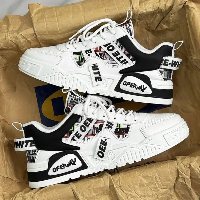 Y2K Fashion Leather Sneakers