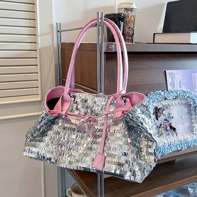 Y2K Sequin Shoulder Bag