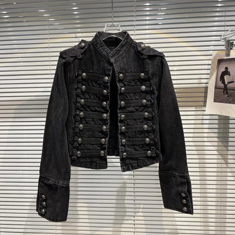 Y2K Black Denim Jacket