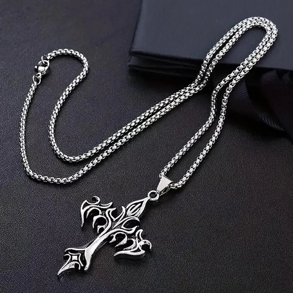 Y2K Cross Pendant Necklace