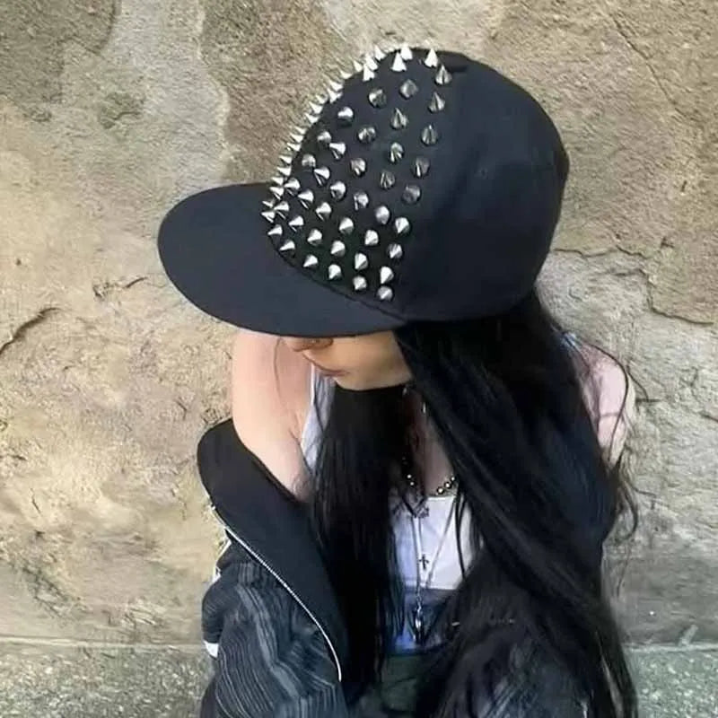 Y2K Studded Snapback Cap
