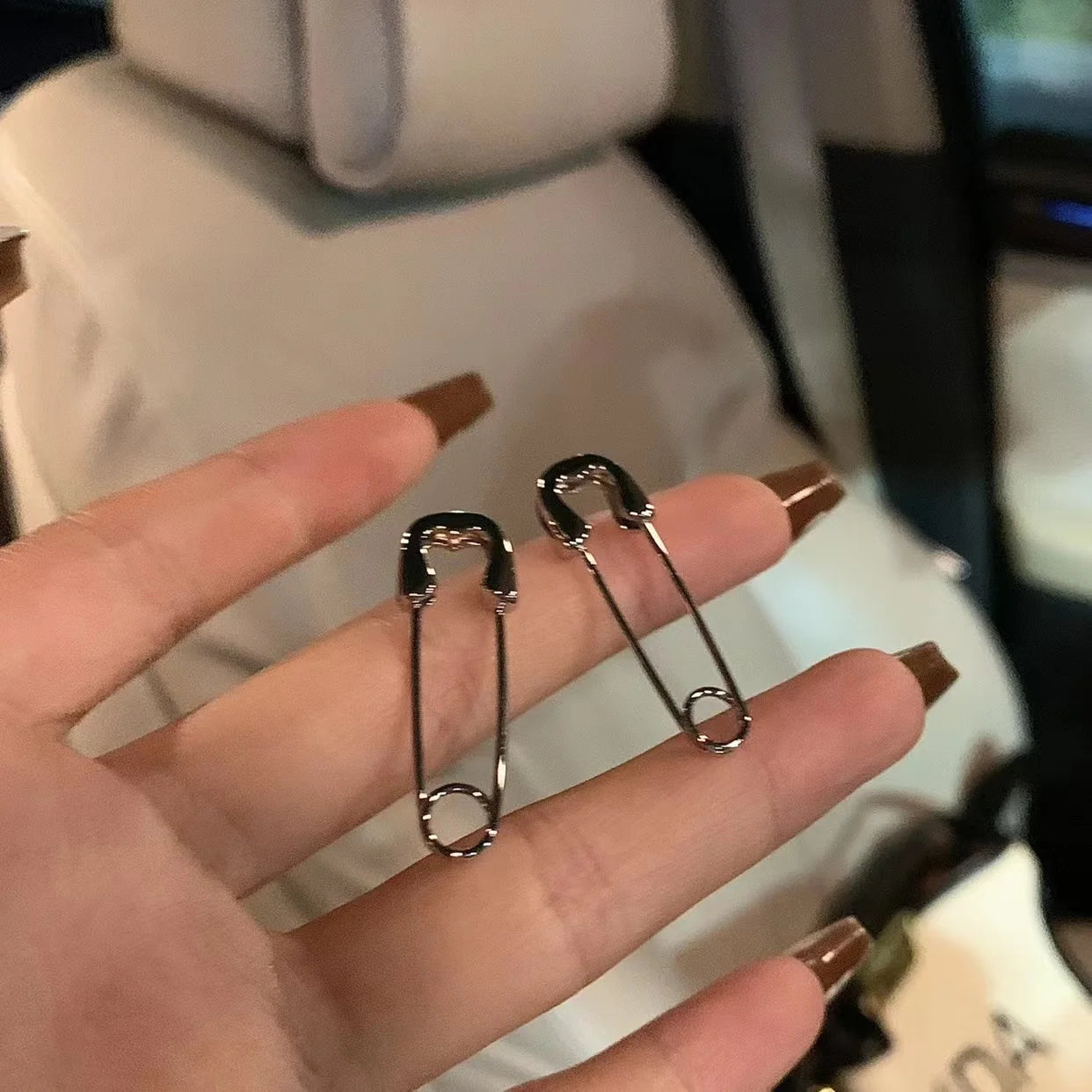 Y2K Safety Pin Earrings
