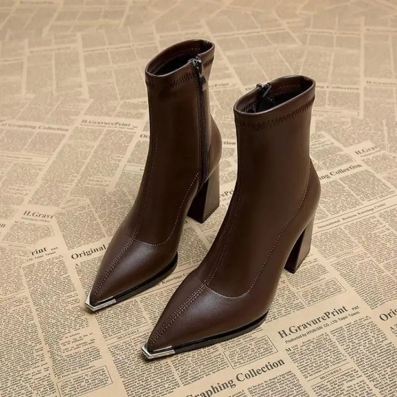 Y2K Pointed Ankle Boots