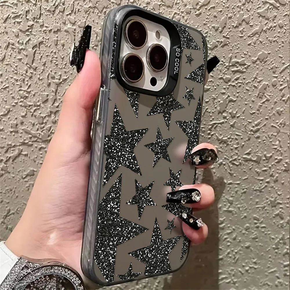 Y2K Star Glitter Phone Case