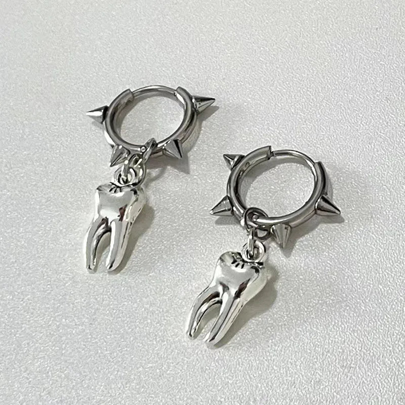 Gothic Tooth Stud Earrings