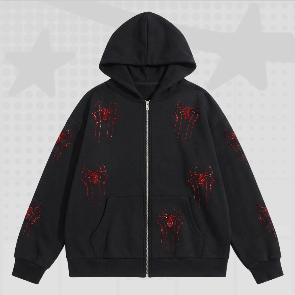 Black Grunge Y2K Hoodie
