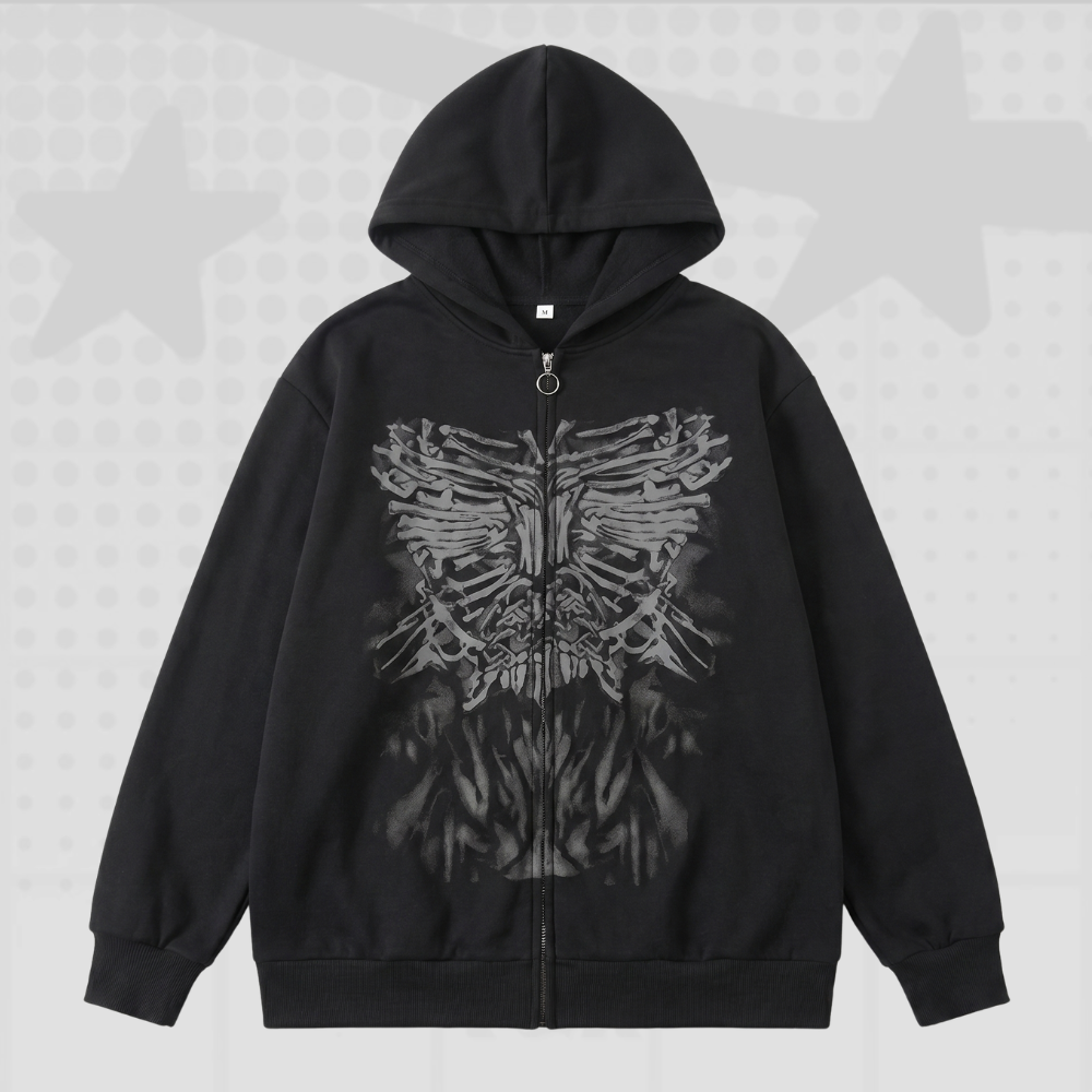 Women's Y2K Vintage Zip Up Hoodie