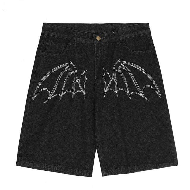 Bat Y2K Jeans Shorts