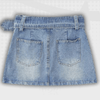 Belted Y2K Denim Skirt