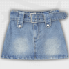 Belted Y2K Denim Skirt