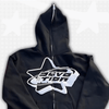 Black Full Zip Hoodie Y2K