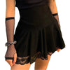 Black Y2K Mini Skirt