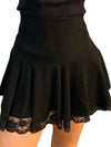 Black Y2K Mini Skirt