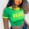 Brazil Baby Tee Y2K