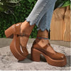 Brown Chunky Y2K Heels