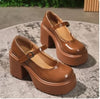 Brown Chunky Y2K Heels