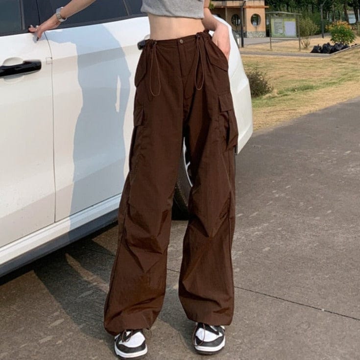 Brown Y2K Cargo Pants