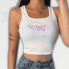 Butterfly Y2K Cropped Tank Top