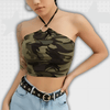 Cammo Y2K Crop Top